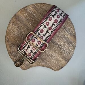 Wide Flowered Purse Strap Adjustable Crossbody Guitar Strap NEW FAST SHIP